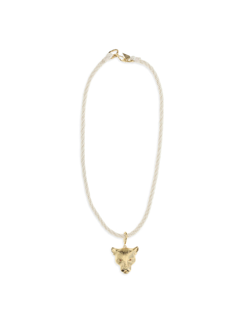 Forte_forte Forte_forte Sculpture Necklace With Puma Pendant - World Class Fashion