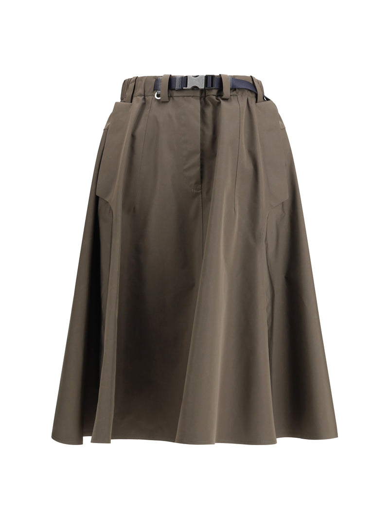 Prada Prada Nylon Midi Skirt - World Class Fashion