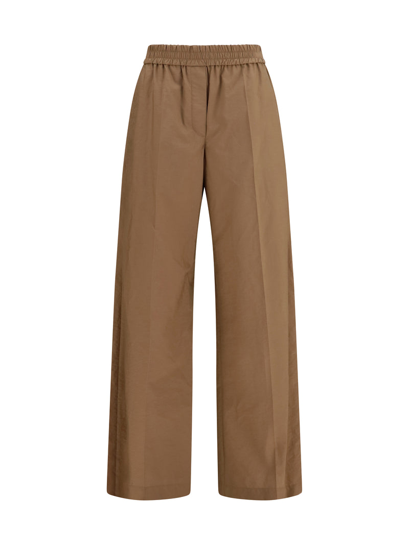 Brunello Cucinelli Pantalones Brunello Cucinelli con Cintura Elástica Duna - World Class Fashion