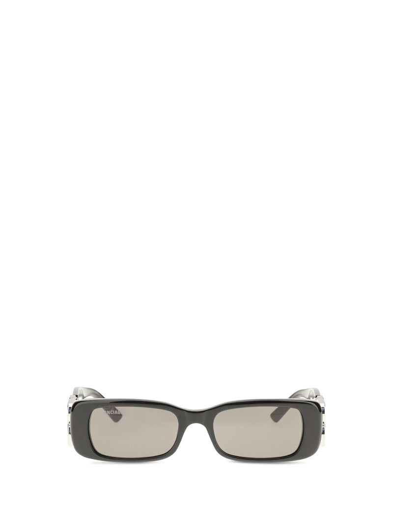 Balenciaga Balenciaga Dynasty Rectangle Sunglasses Black - World Class Fashion
