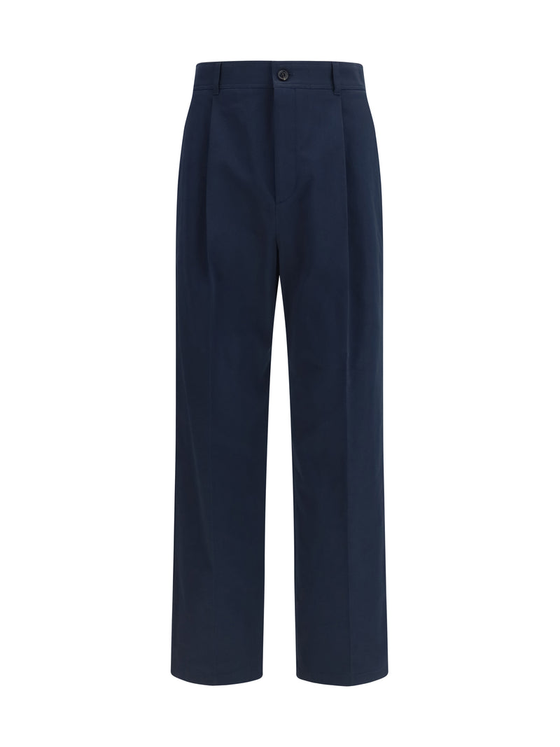 Valentino Valentino Straight Pants Navy Men - World Class Fashion