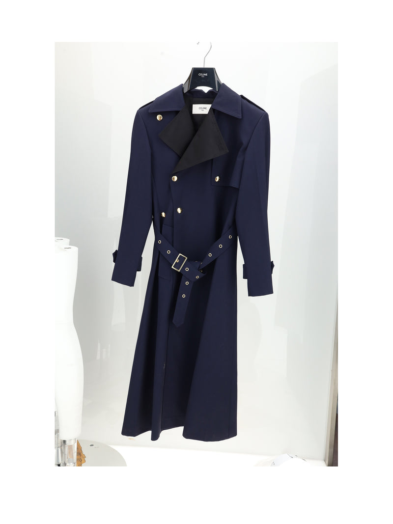 Celine Celine Tux Trench Coat Ink Women - World Class Fashion