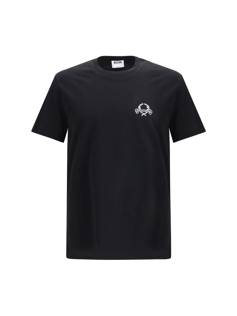 Moschino Moschino Laurel Crown Logo T-shirt Fantasia Nero - World Class Fashion