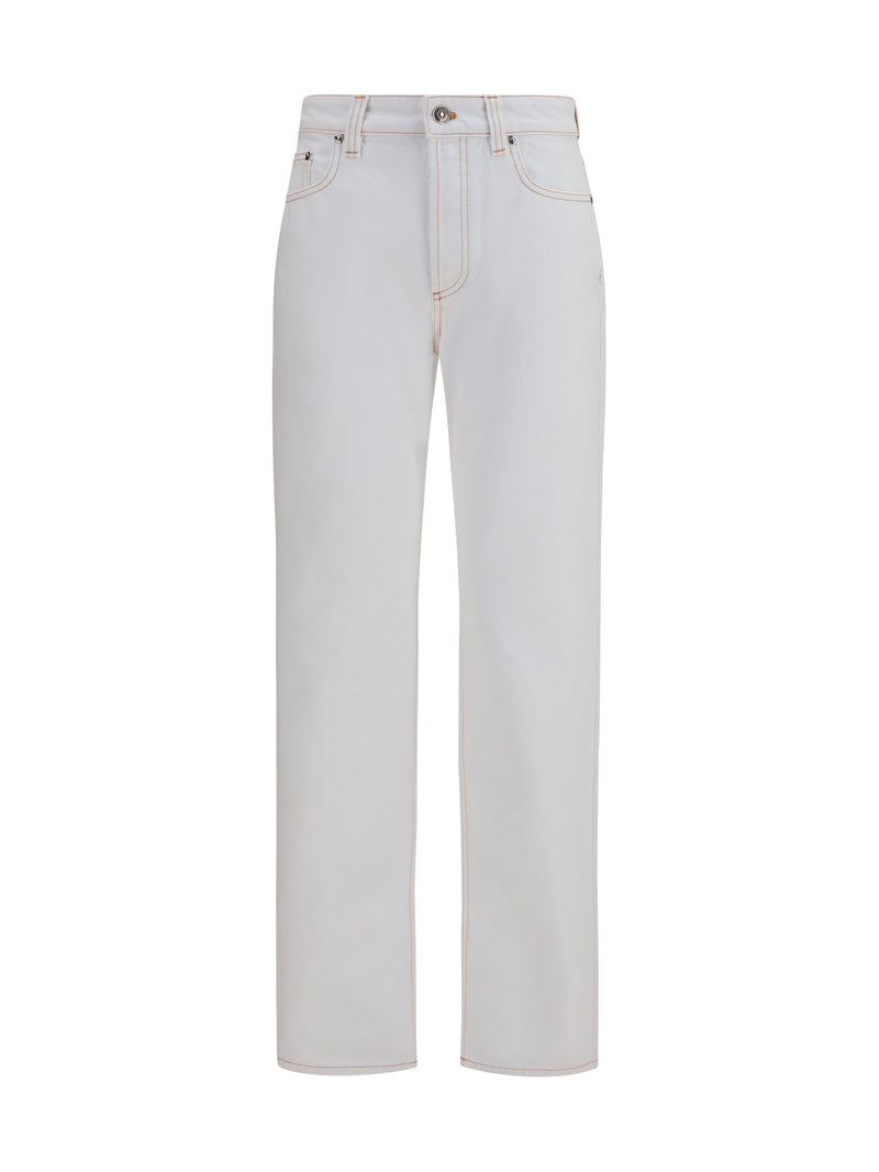 Versace Versace High-waisted Jeans Optical White Women - World Class Fashion