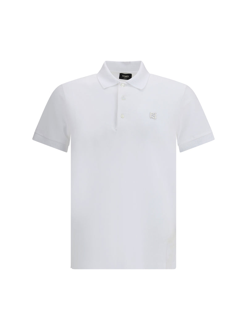 Fendi Fendi Cotton Polo Shirt Bianco Men - World Class Fashion