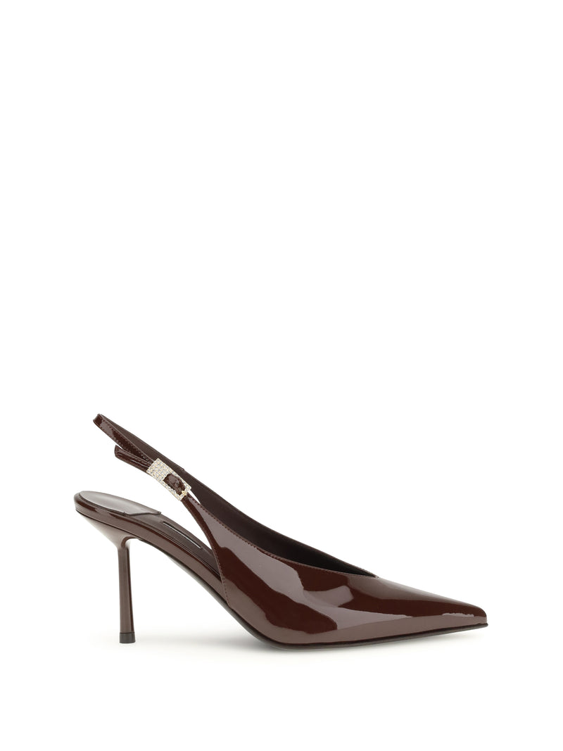 Le Silla Le Silla Clivage Slingback Pumps Fondente - World Class Fashion