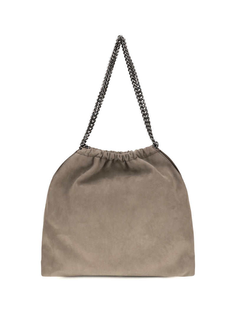 Stella Mccartney Stella McCartney Falabella Mini Tote Bag Dark Taupe - World Class Fashion
