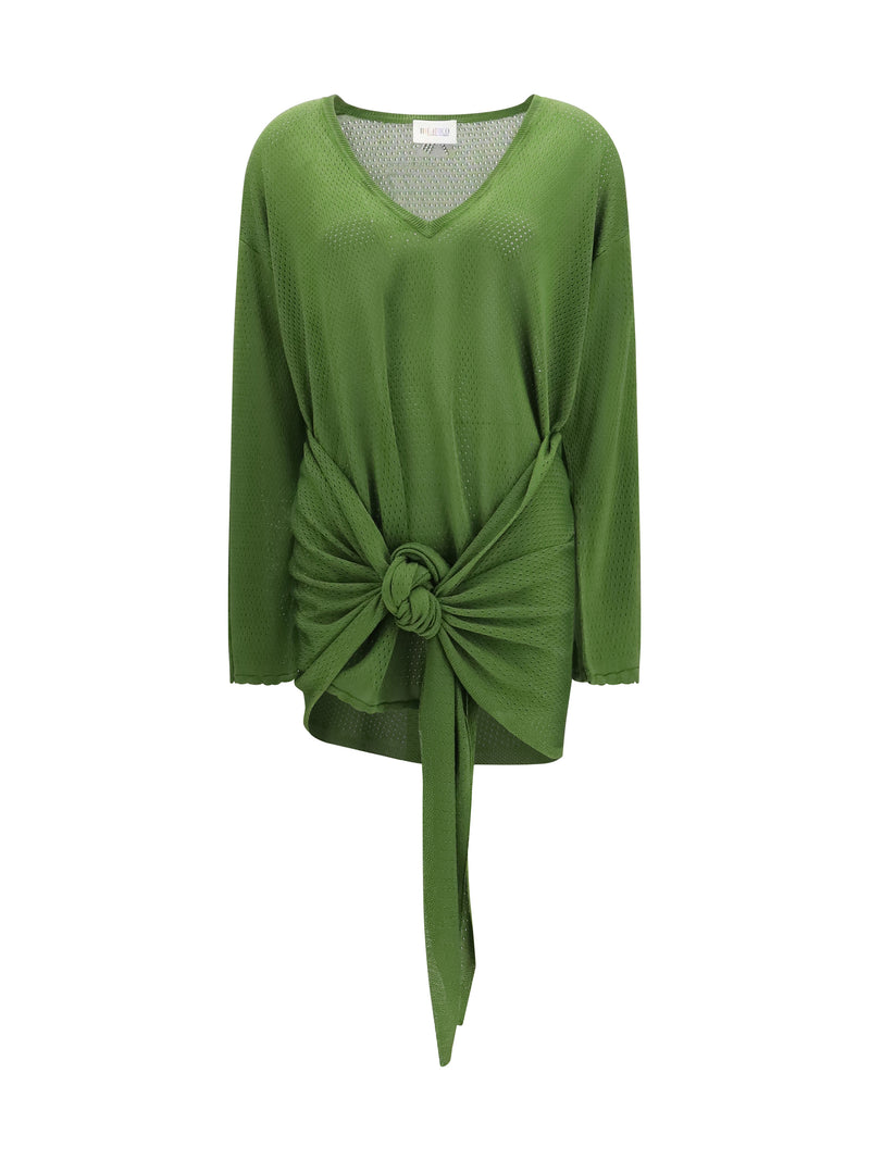 The Attico The Attico Mini Vestido Verde Oscuro Mujer - World Class Fashion
