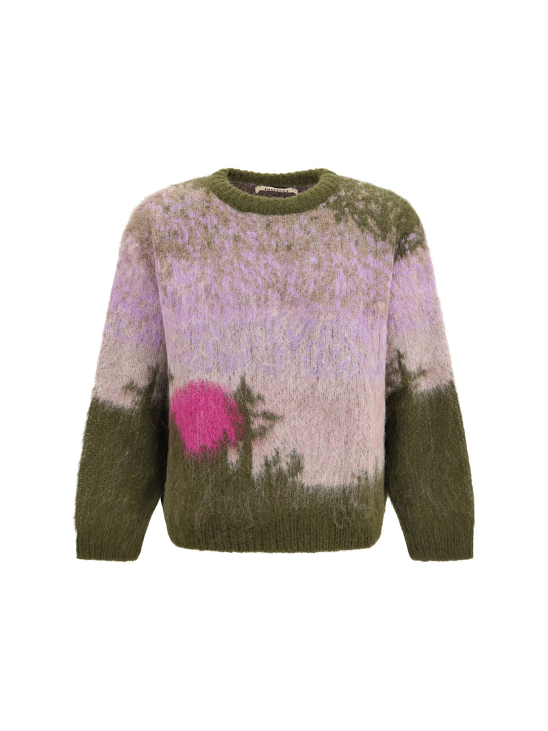 Baziszt Baziszt Huanuco Alpaca Wool-blend Sweater Khaki - World Class Fashion