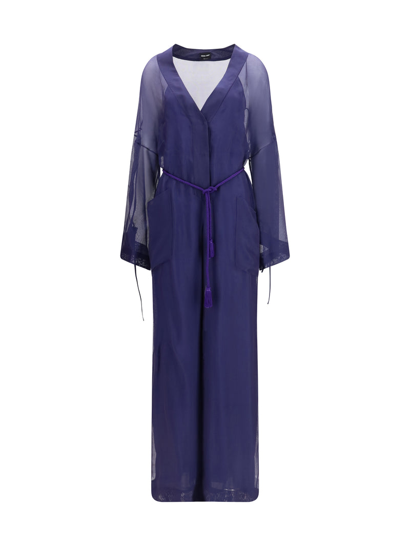 Giorgio Armani Giorgio Armani Viscose And Silk Gauze Jumpsuit ZZ017 - World Class Fashion