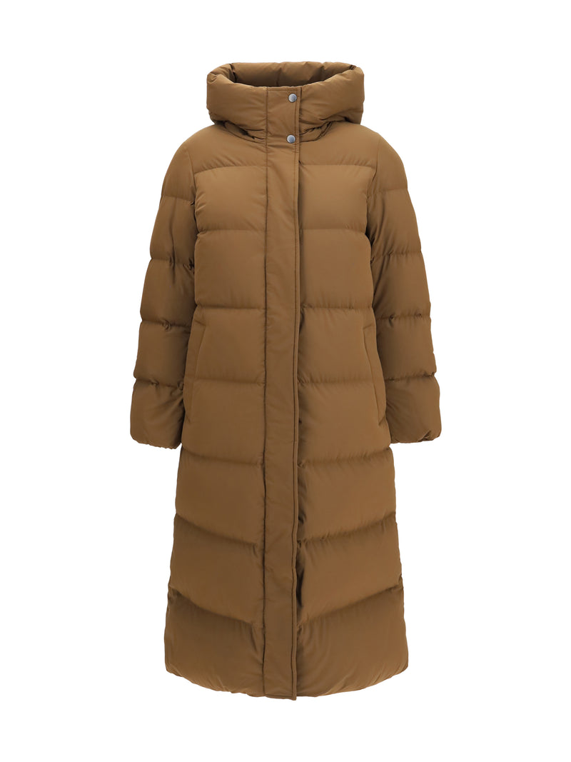 Woolrich Woolrich Madison Quilted Puffer Jacket Dark Earth - World Class Fashion