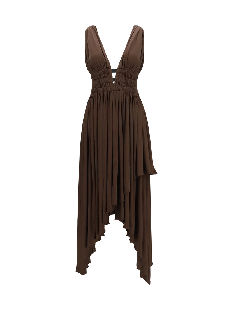 Alaia Alaïa Deesse Dress Chocolat - World Class Fashion