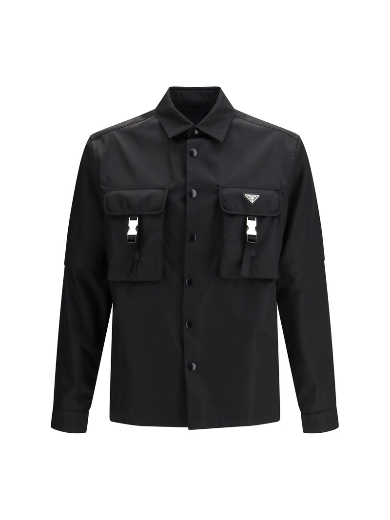 Prada Prada Re-Nylon Shirt Nero Men - World Class Fashion