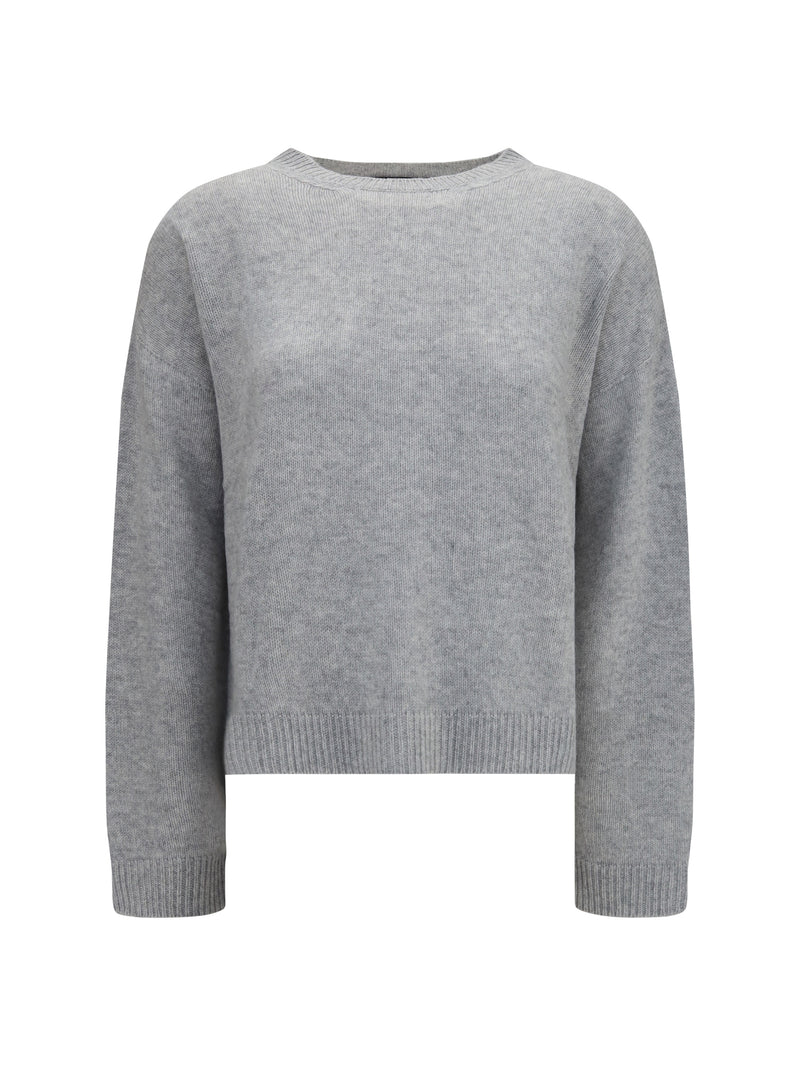 Fabiana Filippi Fabiana Filippi Cashmere Crewneck Sweater Granito - World Class Fashion