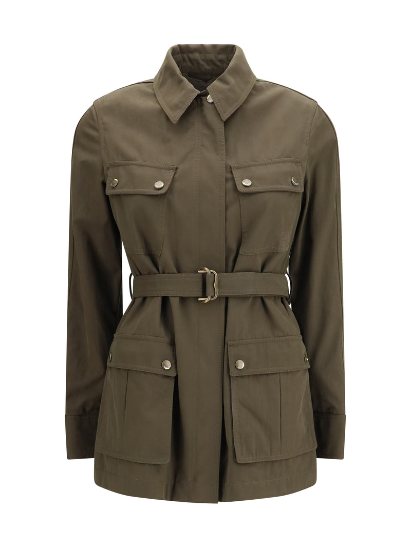 Burberry Burberry Gabardine Safari Jacket Juniper - World Class Fashion