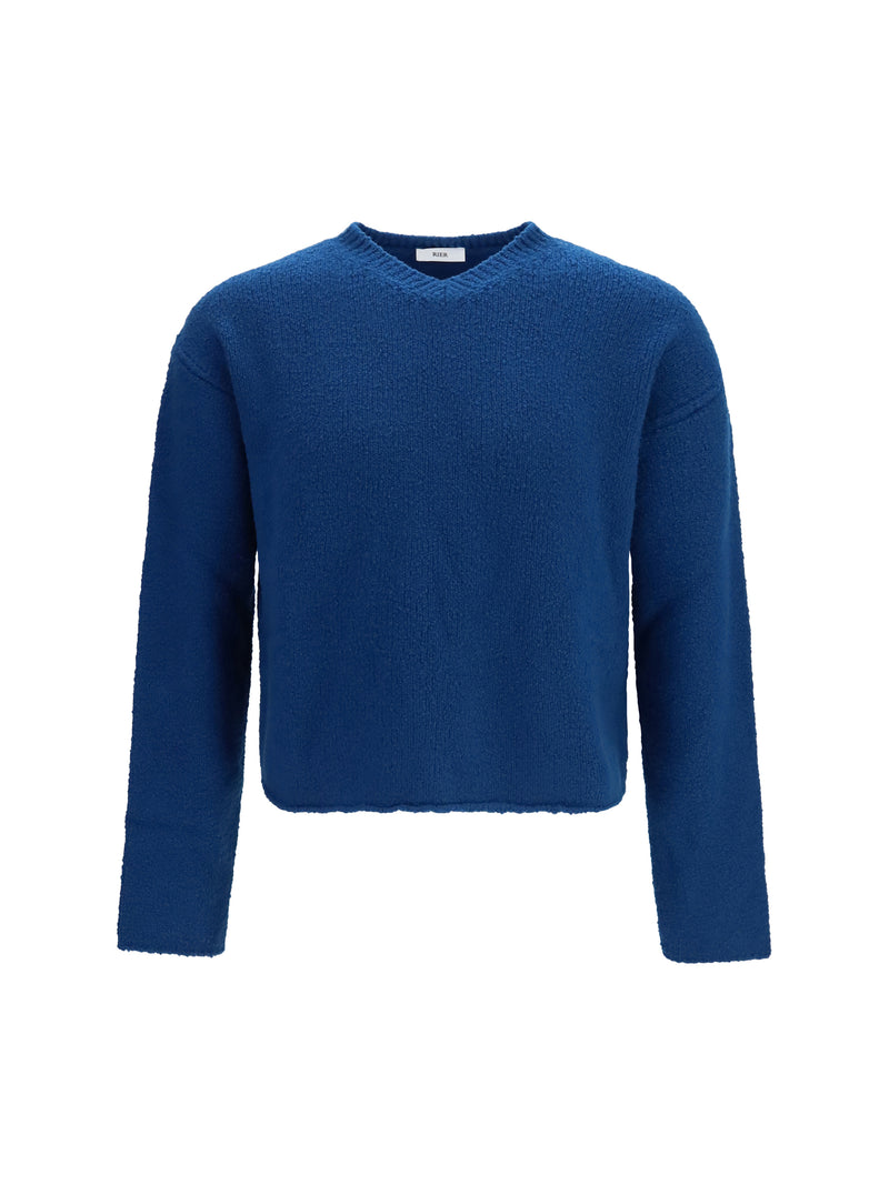 Rier Rier Wool Sweater Indigo Unisex - World Class Fashion