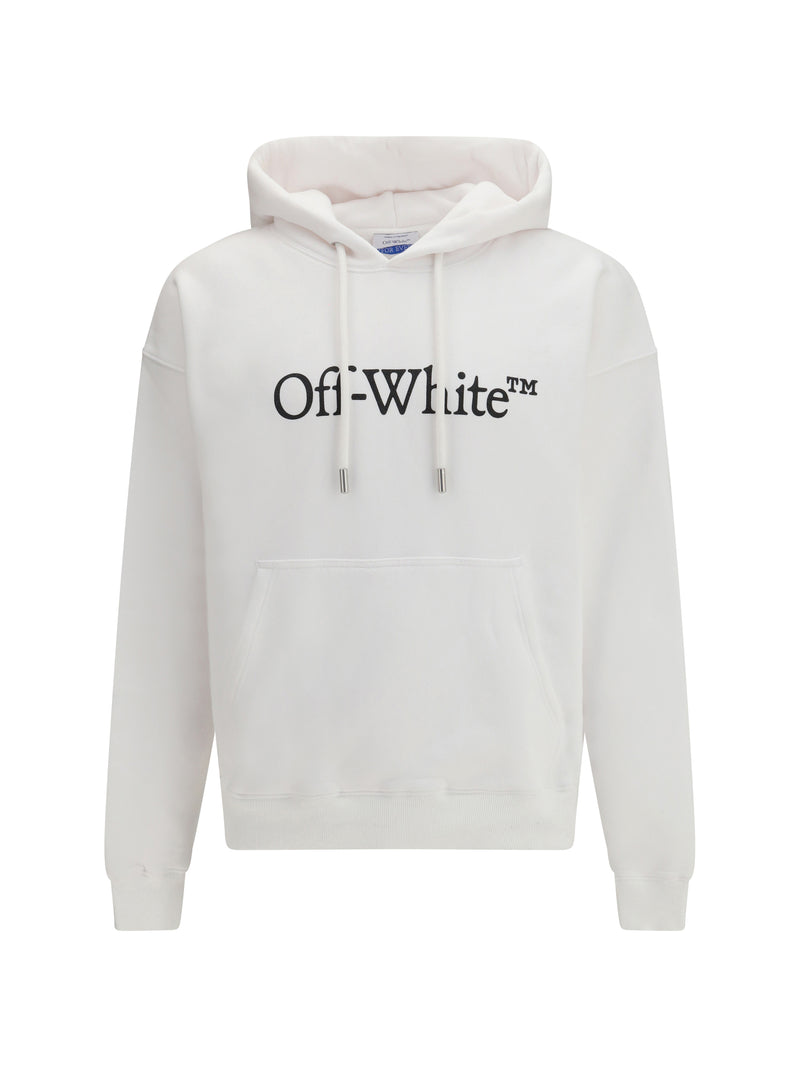 Off-white Off-white Big Bookish Skate Hoodie White-Black - World Class Fashion