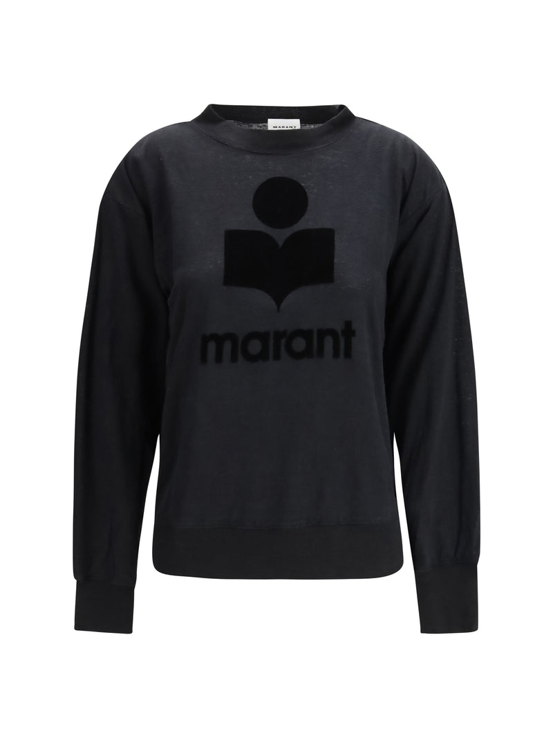 Marant Étoile Marant Étoile Long-sleeved Sweatshirt Black - World Class Fashion