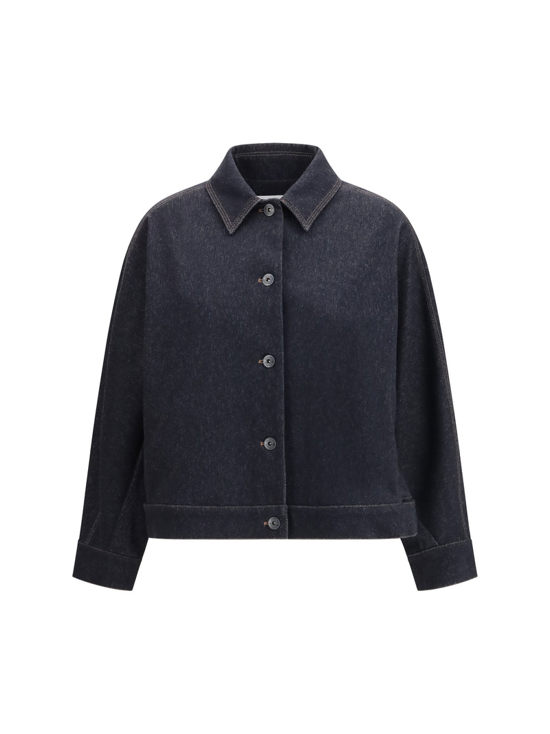 Max Mara Pure Chaqueta de punto con estampado Max Mara Pure Denim Azul Marino - World Class Fashion