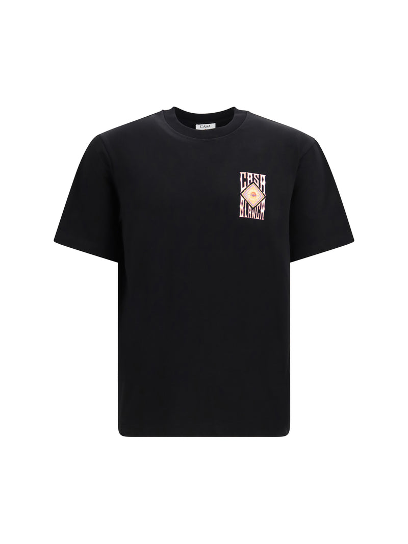 Casablanca Casablanca Hermons Mirage Print T-shirt Black - World Class Fashion