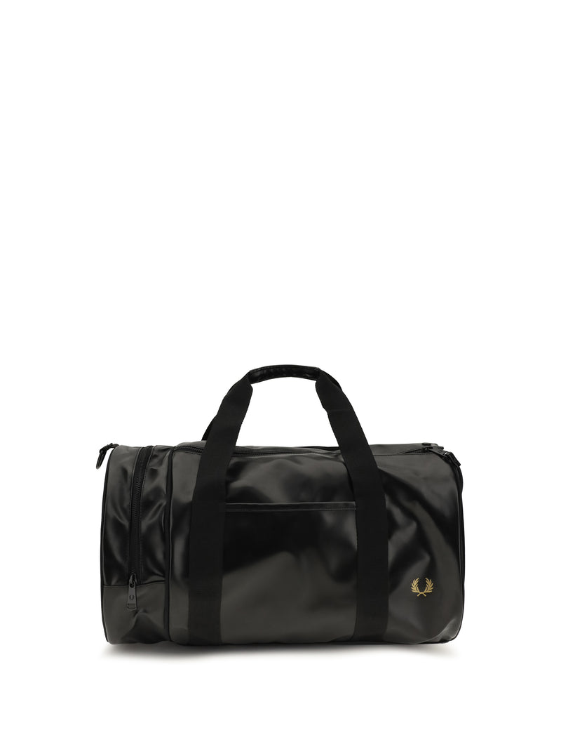 Fred Perry Fred Perry Barrel Duffle Bag Black/Gold Men - World Class Fashion