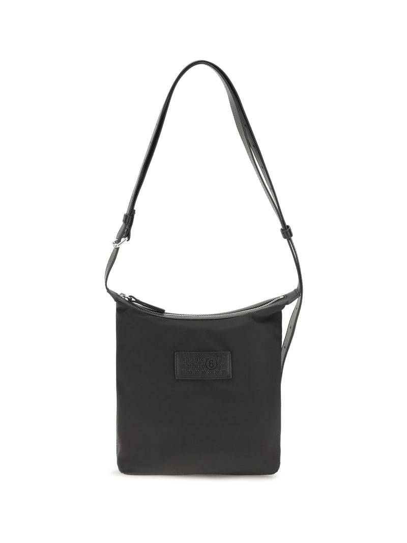 Mm6 Mm6 Numeric Vertical Shoulder Bag Black - World Class Fashion