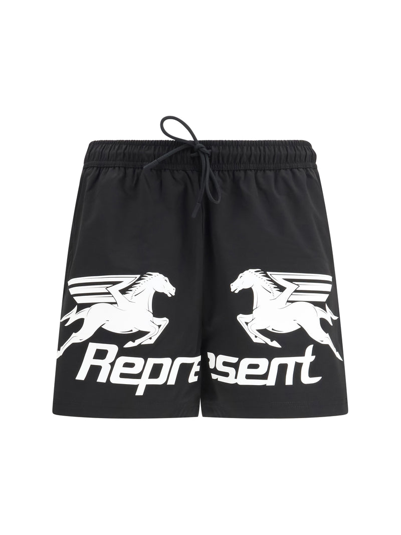 Represent Represent Nothing Faster Swim Short Jet Black - World Class Fashion