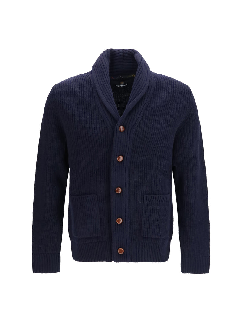 Barbour Barbour Hartland Wool Cardigan Navy - World Class Fashion