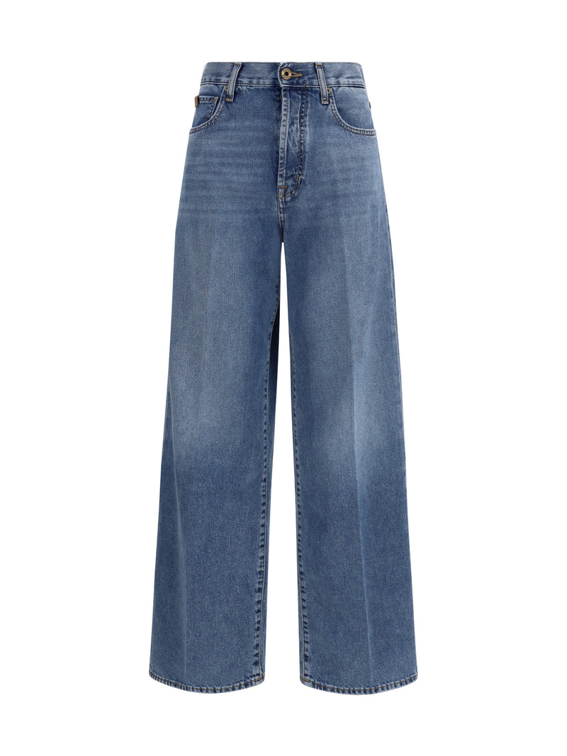 Jacob Cohen Jacob Cohen Wide 5 Pocket Jeans Medium Blue - World Class Fashion