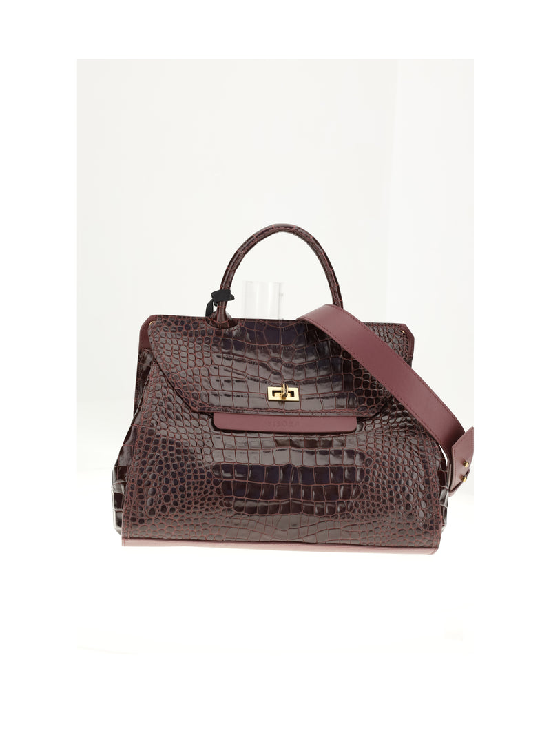 Visonà Visonà Bengala Shoulder Bag Bordeaux - World Class Fashion