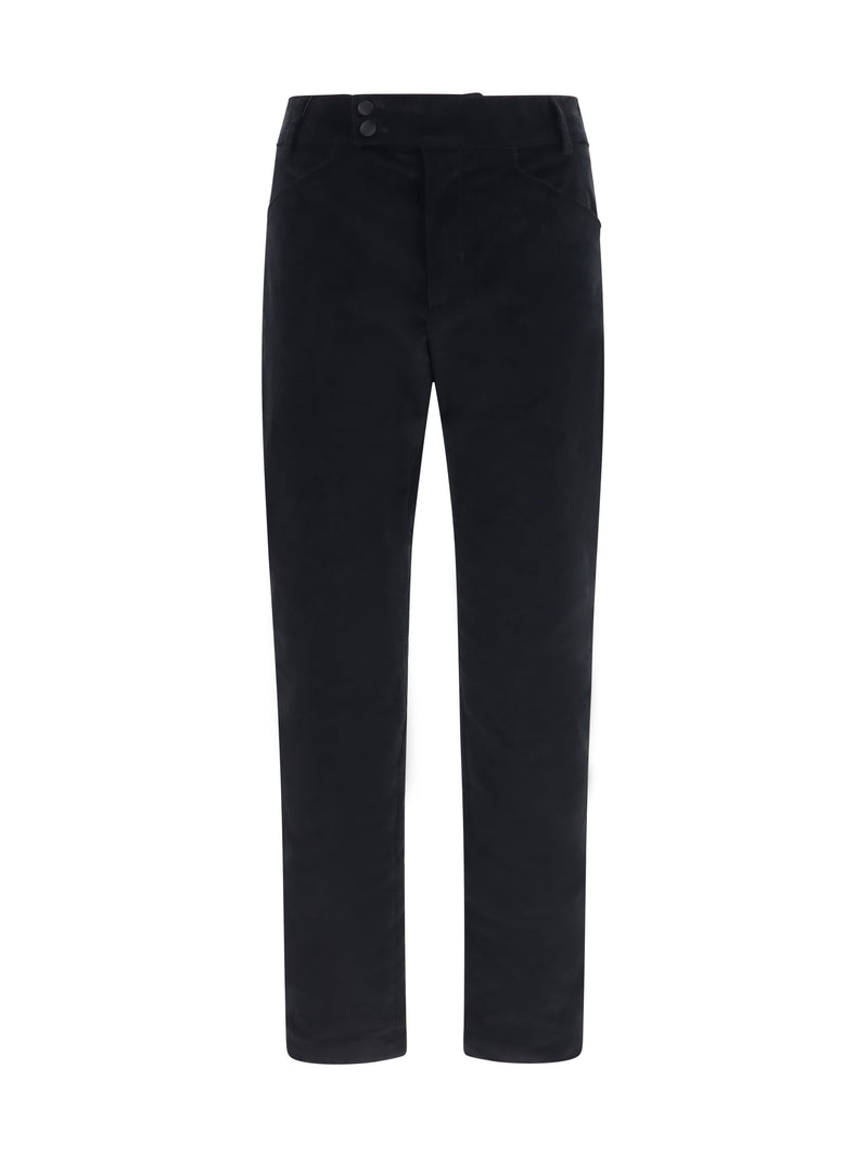 Dolce & Gabbana Dolce & Gabbana Velvet Pants Black Men - World Class Fashion