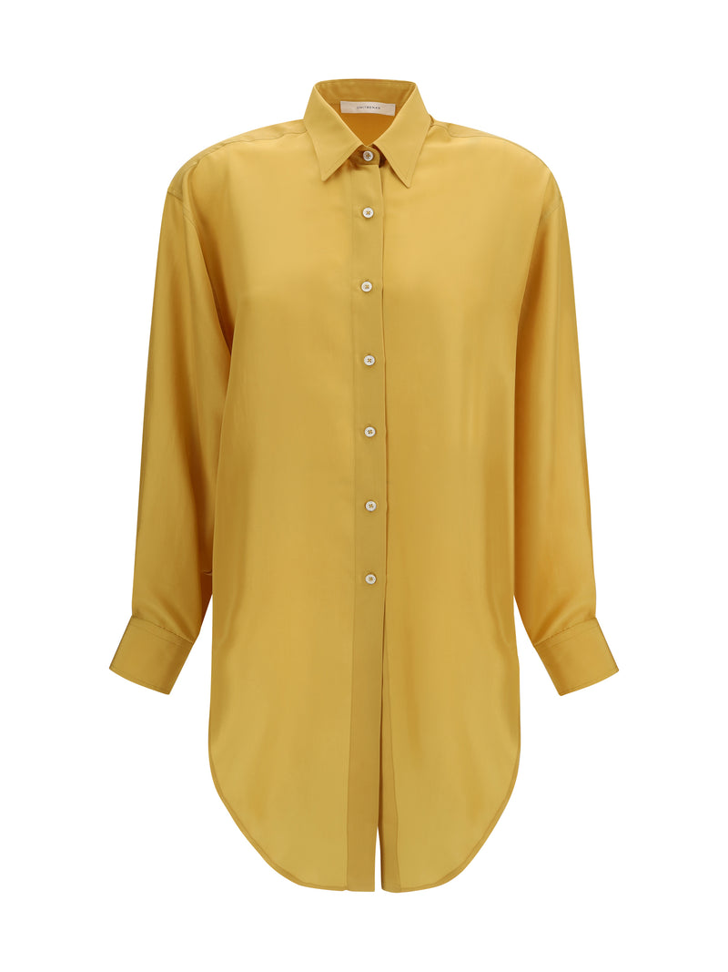 Umit Benan Umit Benan Sailor Marisca Silk Shirt Gold - World Class Fashion