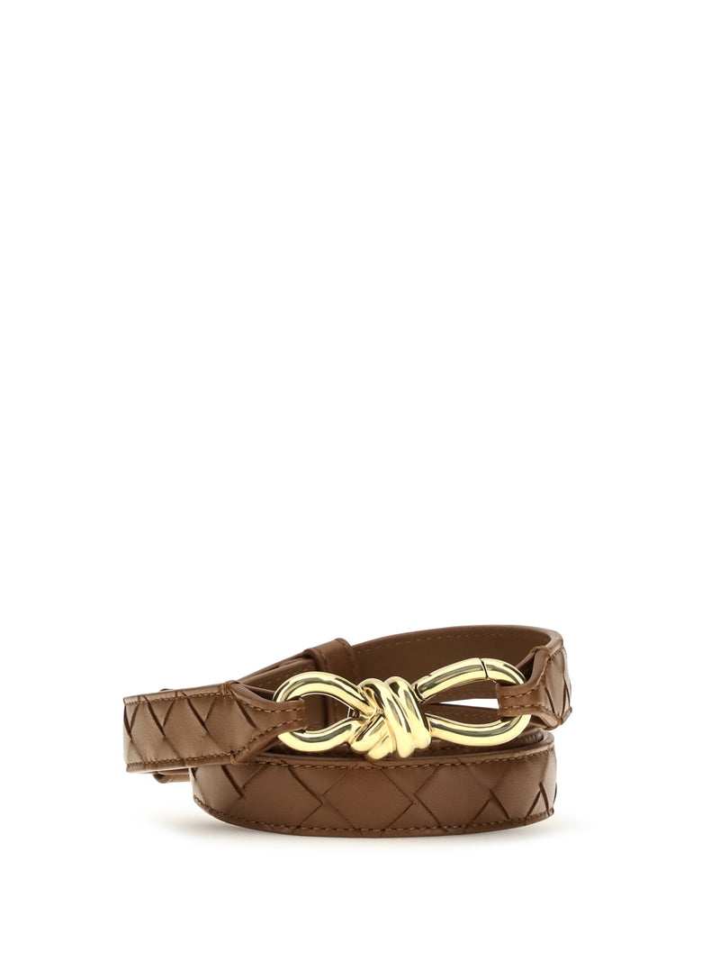 Bottega Veneta Bottega Veneta Andiamo Belt Tannin-Muse Brass - World Class Fashion