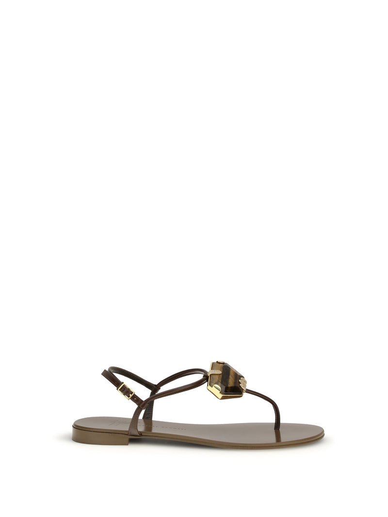 Giuseppe Zanotti Giuseppe Zanotti Pia Muse Sandals Hot Brown - World Class Fashion
