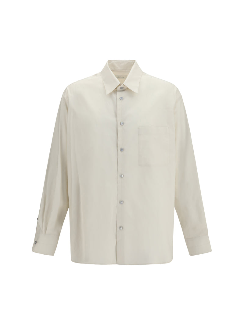 Lemaire Lemaire Shirt with Chest Pocket Light Cream - World Class Fashion