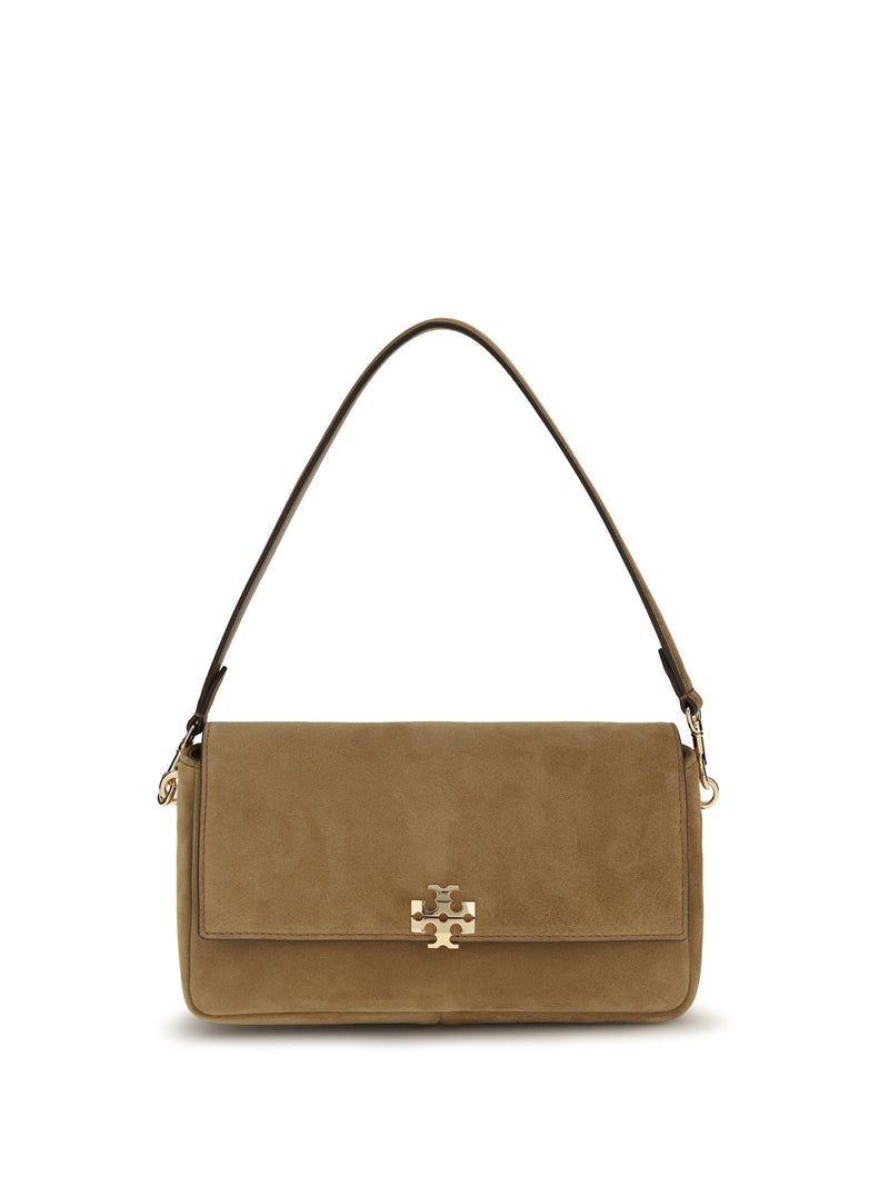 Tory Burch Bolso de hombro Tory Burch Charlie Mini de ante color Toffee - World Class Fashion