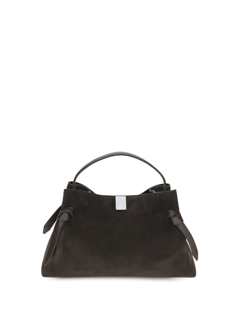 Yuzefi Yuzefi Gyoza Suede Shoulder Bag Ganache - World Class Fashion