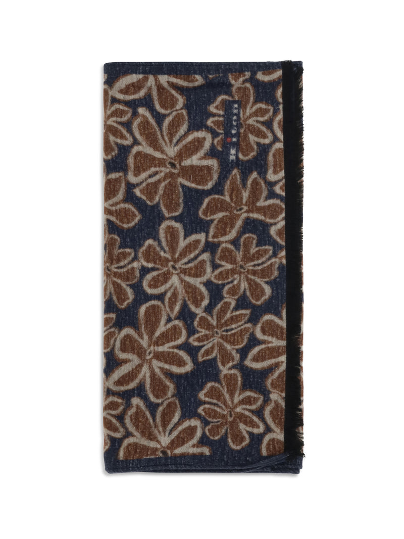 Kiton Kiton Floral Print Silk Scarf Multicolor - World Class Fashion