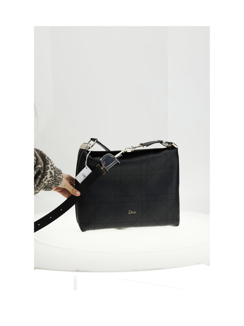 Dior Dior Calfskin Tote Bag Black Multicolor - World Class Fashion