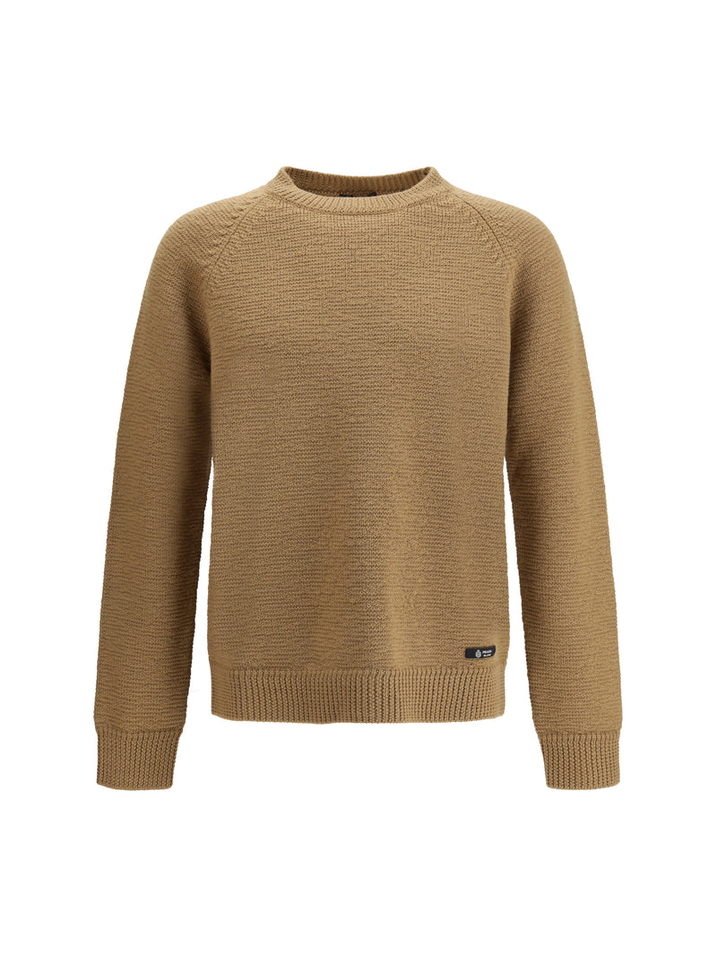 Prada Prada Wool Crew-neck Sweater Cammello - World Class Fashion