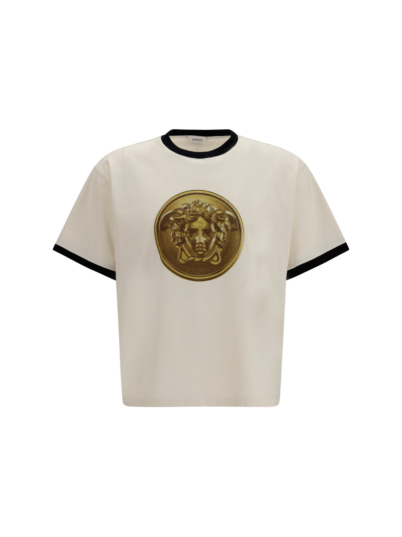 Versace Versace Cotton Jersey T-shirt With Poplin Balloo - World Class Fashion