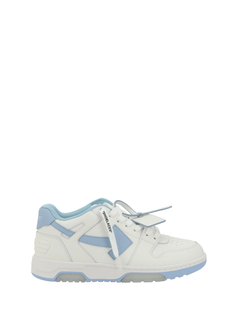 Off-white Off-white M-out Of Office Sneakers White Light Blue - World Class Fashion