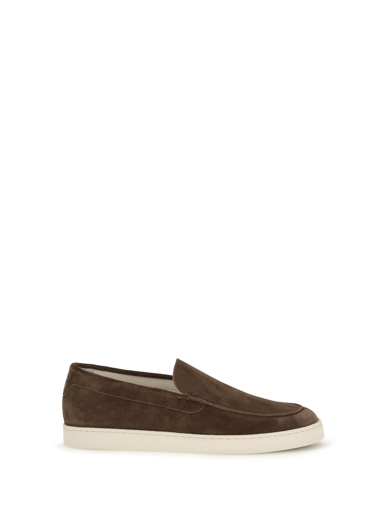 Brunello Cucinelli Brunello Cucinelli Suede Sneakers Fango Men - World Class Fashion