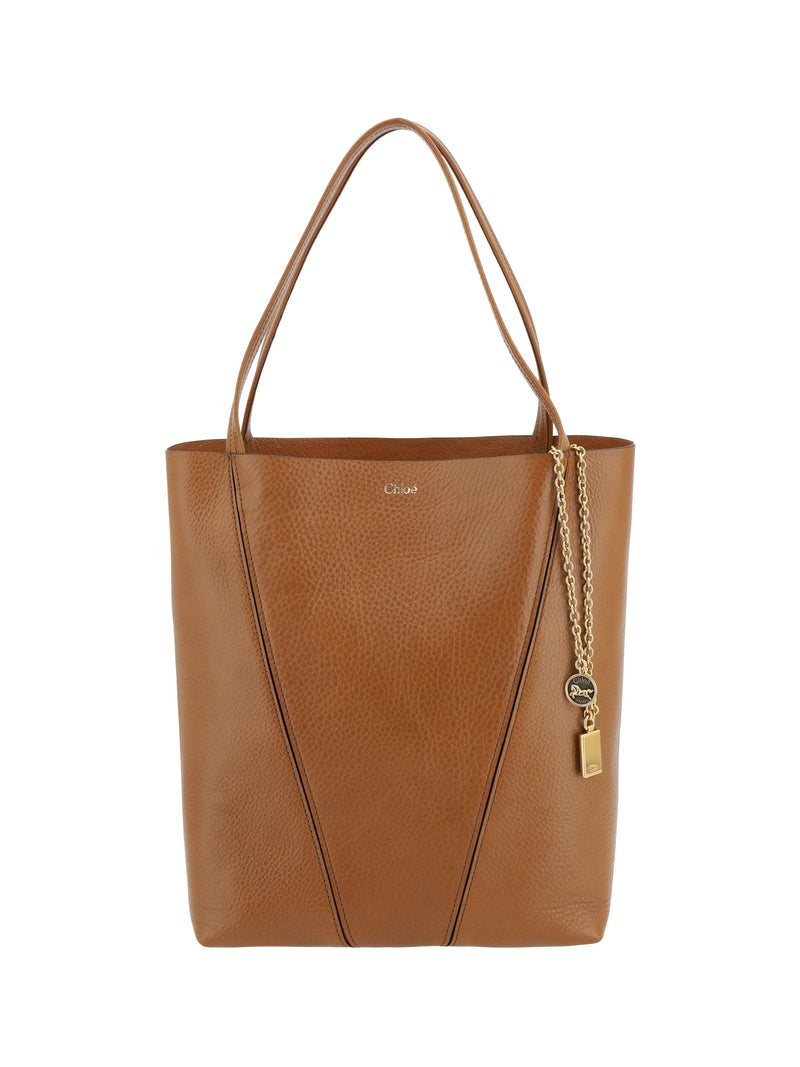 Chloe Chloé Spin Shoulder Bag Clay Brown - World Class Fashion