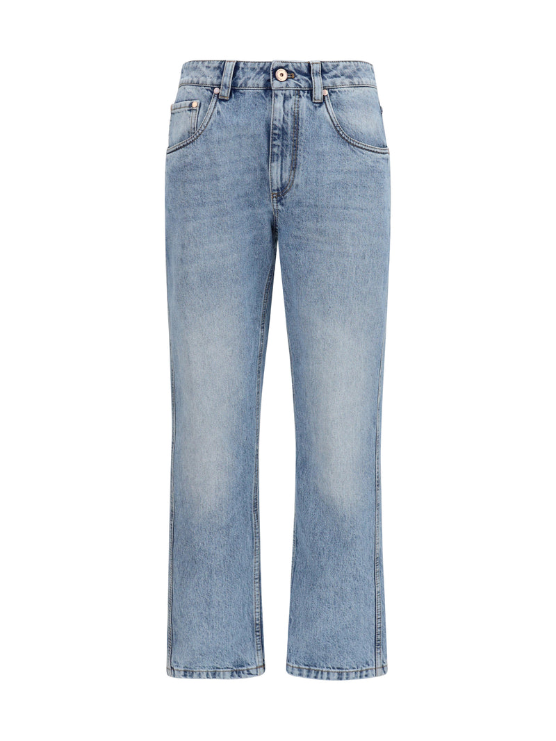Brunello Cucinelli Brunello Cucinelli Denim Pants Iconic Blue Denim - World Class Fashion
