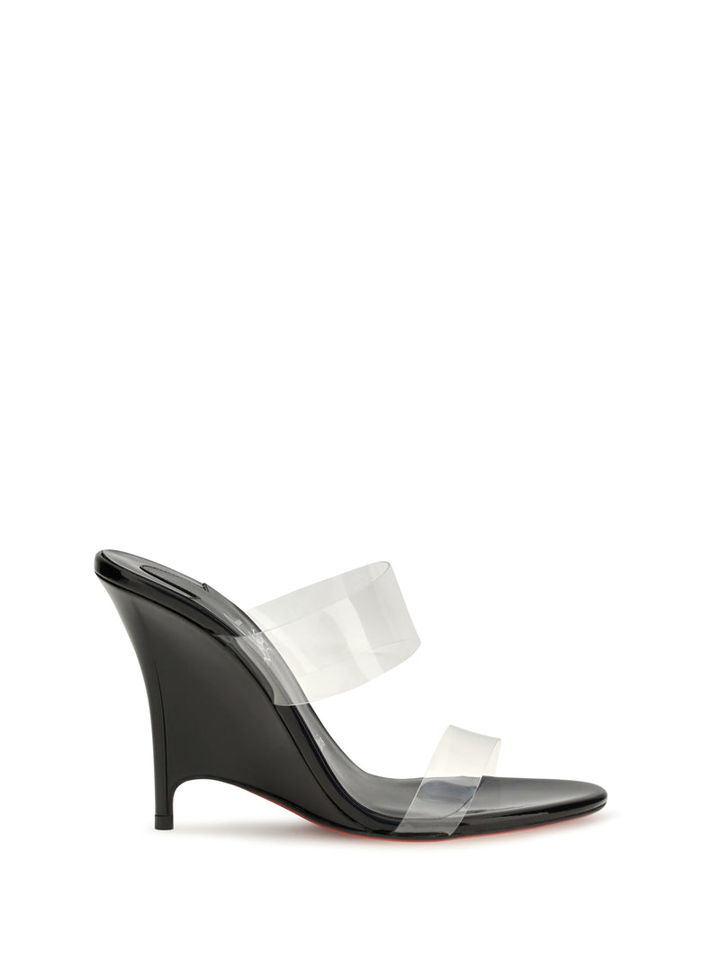 Christian Louboutin Christian Louboutin Solo Zee Mules Black - World Class Fashion