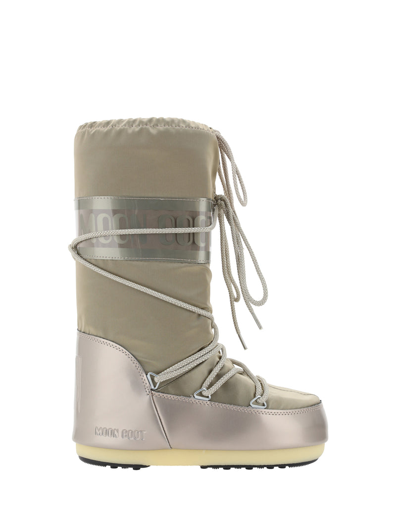 Moon Boot Moon Boot Icon Glance Boots Platinum Women - World Class Fashion