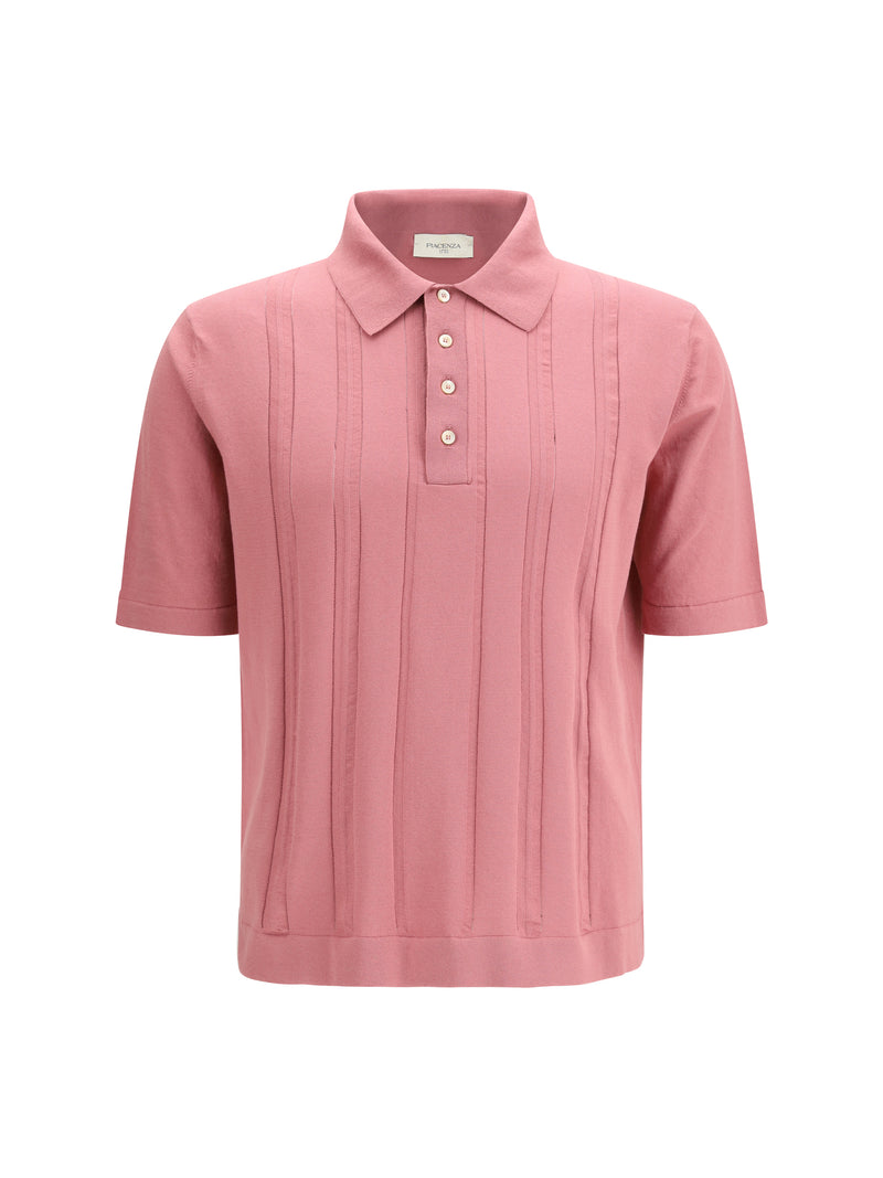 Piacenza Cashmere Piacenza Cashmere Cotton Polo Rosa Ciclamino - World Class Fashion