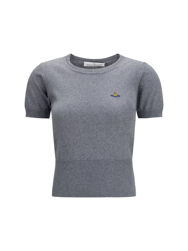 Vivienne Westwood Vivienne Westwood Bea Top Dark Grey Melange - World Class Fashion