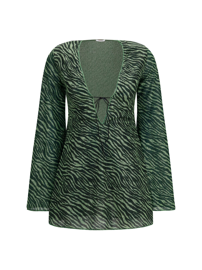 Oséree Oséree Lumière Animalier Mini Dress - World Class Fashion
